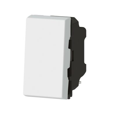 Bouton poussoir encastrable avec voyant lumineux 1 module Blanc - Mosaic LEGRAND