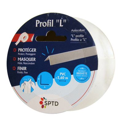 Profil pvc  l 2,50 x 2,50 cm