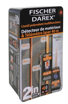 Détecteur de matériaux et télémètre laser 40m FISCHER DAREX