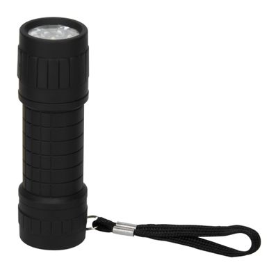 Lampe torche 9 LED 40 lumens noire avec dragonne - ELEXITY