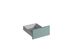 Façade tiroir pour meuble de cuisine Lotus vert d'eau mat 13,8 x 40 cm OFITRES