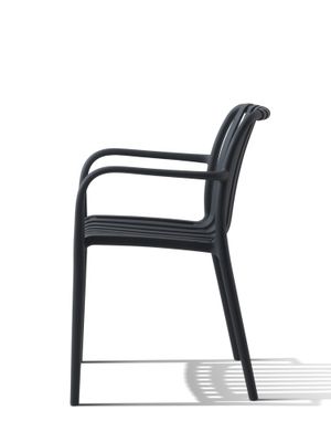 Fauteuil de jardin BARI polypropylène gris souris - BOCARNEA