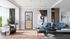 Bloc-porte aluminium noir et plaqué chêne style Atelier H.204 x l.73 cm avec vitrage verre clair poussant gauche - OPTIMUM