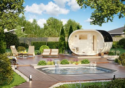 Sauna Ovale Anette épaisseur 42 mm PALMAKO