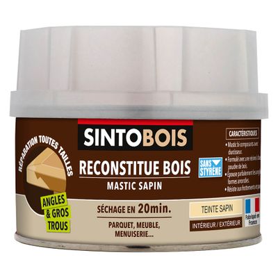 Mastic reconstituant bois sapin 190 gr SINTOBOIS