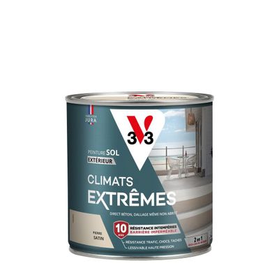 Peinture sols exterieurs climats extrêmes pierre satiné 0,5 L - V33