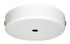 Rosace de luminaire métal diamètre 100 mm blanche 1 sortie TIBELEC