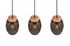 Suspension E27 Bidar noir et or 3x28W - REALITY