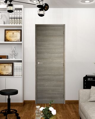 Bloc-porte postformé H.204 x l.83 cm décor mélanimé ORME poussant gauche - SMIS