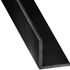 Cornière égale aluminium anodisé noir brossé 15 x 15 x 1,5 mm 2,50 m CQFD