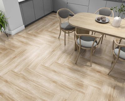 Carrelage sol grès émaillé intérieur effet bois naturel avorio LEGNO ép 8 mm 15 x 60 cm paquet de 1,62 m² CERAM INDUSTRIE