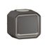 Bouton poussoir étanche IP55 avec voyant lumineux en saillie Anthracite - Plexo LEGRAND