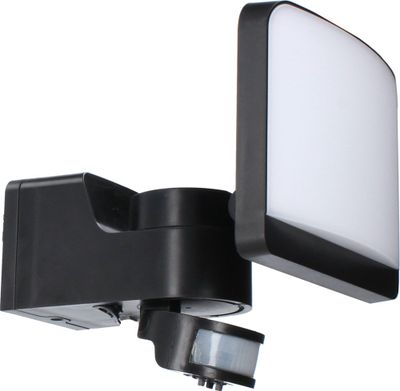 Projecteur extérieur solaire LED détecteur de mouvements + crépusculaire Flood 2 noir IP44 1000 lumens blanc neutre - ARLUX