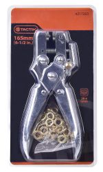 Pince à Oeillets Robuste Avec 6 Tailles Interchangeables 2-4,5 Mm + 100 Oeillets - Outil Multifonction Pour Tissu Et Cuir