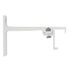 Support simple en métal pour rail 24 x 16 mm avancée 80 mm Finition Blanc par 2 - MOBOIS