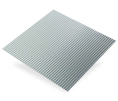 Tôle aluminium brut pointe de diamants 250 x 500 mm épaisseur 0,5 mm CQFD