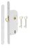 Serrure à encastrer à crochet axe 40 mm acier blanc THIRARD