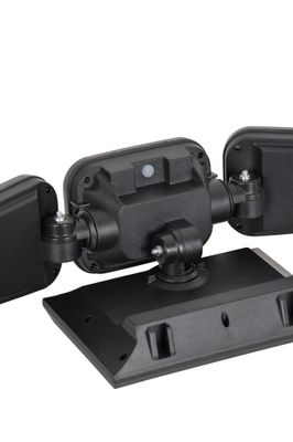 Projecteur extérieur LED solaire + détecteur de mouvements Horus noir IP44 600 lumens lumière du jour - COREP