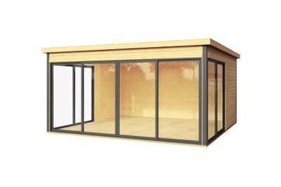 Abri de jardin en bois Domeo 5 16,74 m² LASITA MAJA Livraison à domicile incluse