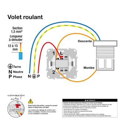 Interrupteur volet roulant 3 boutons blanc - Odace 2011 SCHNEIDER ELECTRIC