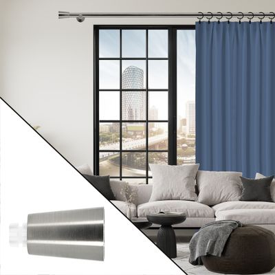 Embout déco pommeau en métal diam 20 mm Finition Chrome par 2 - MOBOIS