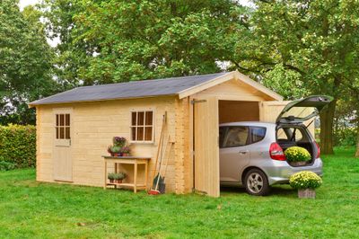 Garage en bois Dillon 15,60 m² LASITA MAJA Livraison à domicile incluse