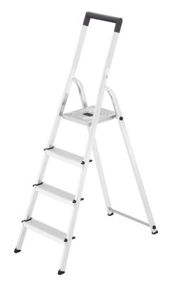 Escabeau 4 marches L40 aluminium - HAILO