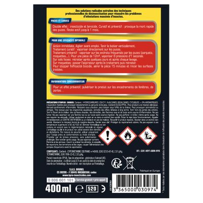 Aerosol puces et larves