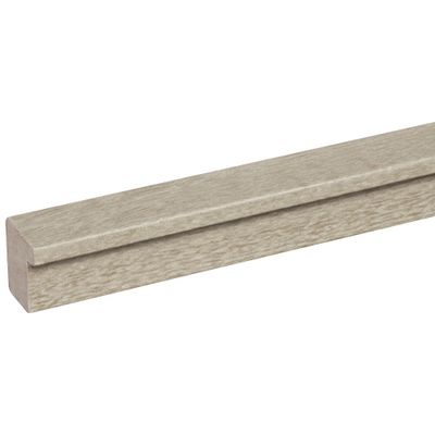 Profil de finition MDF Decowall chêne grisé sur fond noir - 12 x 20 x 2600 mm - AJ TIMBER