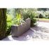 Muret de jardin Basalt effet béton 99 x 39 x 60 cm - EDA