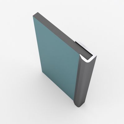 Profilés de finition chrome x2 pour panneaux muraux 210 cm - AURLANE