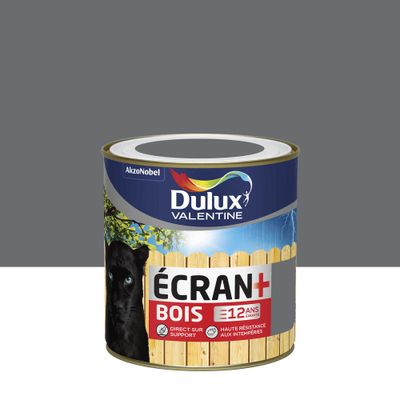 Peinture bois écran+ gris anthracite RAL 7016 satin 500 ml - DULUX VALENTINE