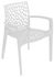 Fauteuil de jardin GRUVYER polypropylène blanc - GRANDSOLEIL