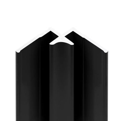 Profilé d'angle intérieur noir pour panneaux muraux de 210 cm - SCHULTE