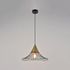 Suspension conique en métal filaire noir E27 60W Ø40 cm LIZZIE - COREP