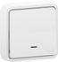 Interrupteur va-et-vient IP55 + témoin lumineux encastré blanc - Mureva Styl SCHNEIDER ELECTRIC