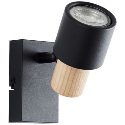 Spot mural GU10 10W noir - Pini BRILLIANT