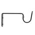 Support ouvert simple en métal diam 20 mm Finition Noir brillant par 2 - MOBOIS