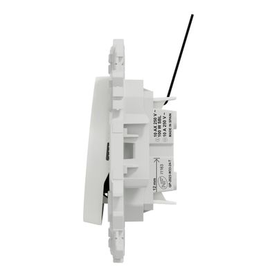 Interrupteur va-et-vient ou poussoir avec témoin lumineux Odace 2025 blanc - SCHNEIDER ELECTRIC