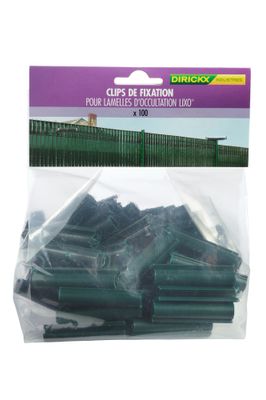 Clips Lixo verts par 100 DIRICKX