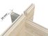 Garage en bois Tony avec porte double battant  - 20,9 m² hors-tout - WHITE WOOD