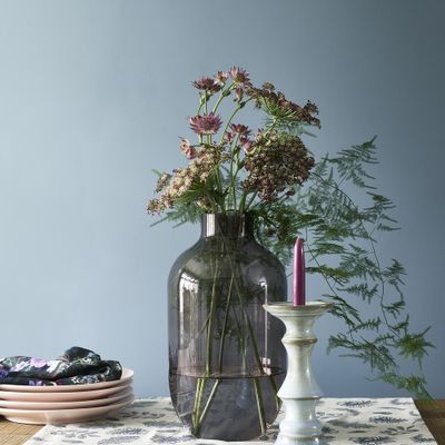 Peinture crème de couleur Bleu Acier Satin 0,5 L - DULUX VALENTINE