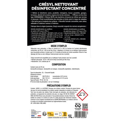 Nettoyant Désinfectant Cresyl 1 l SPADO