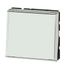 Bouton poussoir encastrable avec porte-étiquette 2 modules Blanc - Mosaic LEGRAND