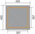 Tonnelle -  651 - 360 x 120 cm - bardeaux de toit inclus Livraison gratuite domicile - WEKA