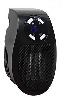Radiateur soufflant électrique pour prise murale PLUGGY 450W noir/blanc - DREXON