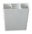 Planche pour clôture PVC blanc L 2,40 m - 100 x 30 mm - MOREY