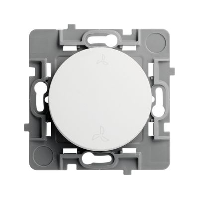 Interrupteur VMC 2 vitesses blanc Casual Evo - DEBFLEX