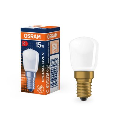 Ampoule incandescente dépolie E14 85lm four réfrigérateur blanc chaud T26 OSRAM
