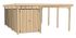 Carport -  607 - 316 x 115 cm - remise intégrée 9,80 m² Livraison gratuite domicile WEKA